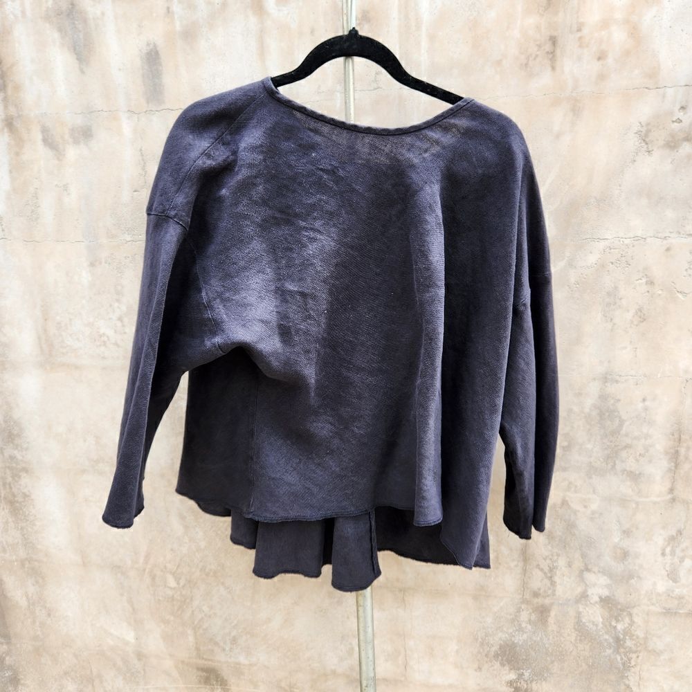 Bellarosa boutique linen long sleeve top lagenlook